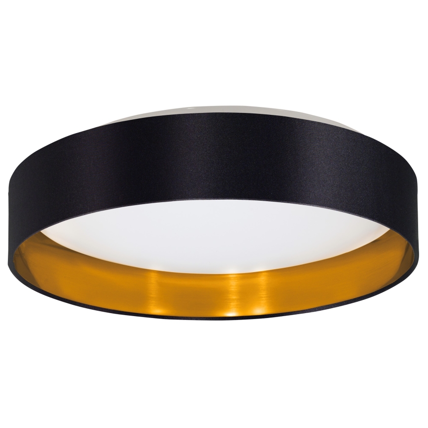 Eglo 55267 - LED stropna svetilka MASERLO LED/16W/230V 3000K premer 40,5 cm črna/medena