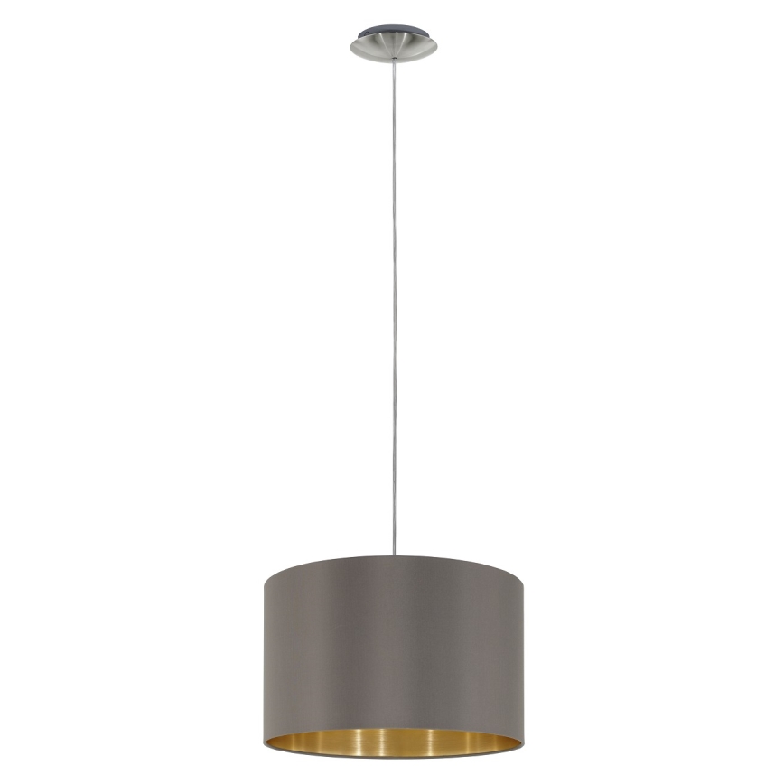 Eglo 55269 - Lestenec na vrvici MASERLO 1xE27/60W/230V rjava