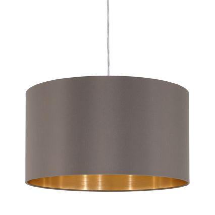 Eglo 55269 - Lestenec na vrvici MASERLO 1xE27/60W/230V rjava