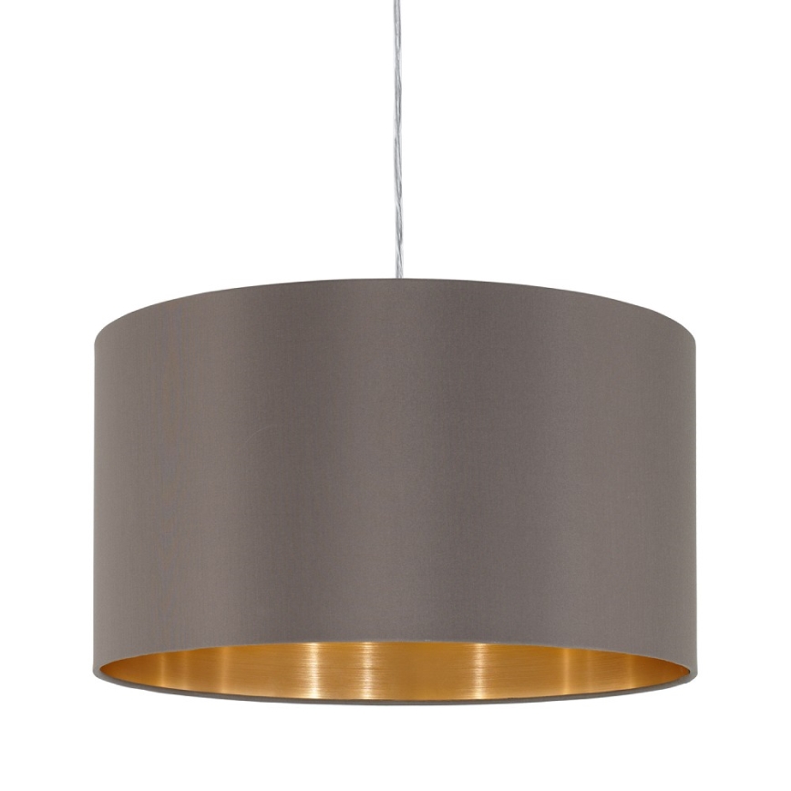 Eglo 55269 - Lestenec na vrvici MASERLO 1xE27/60W/230V rjava