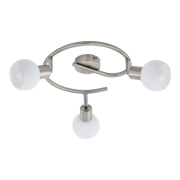 Eglo 55427 - LED spot svetilka 3xE14/4W/230V, premer 27 cm, mat krom