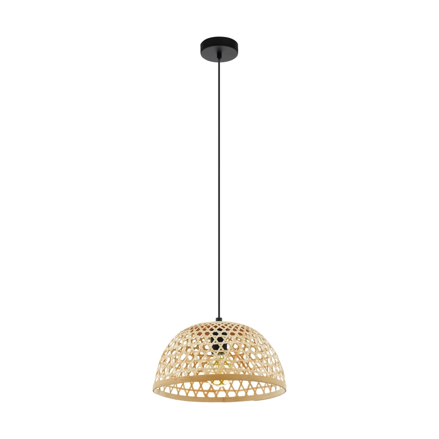 Eglo 55695 - Lestenec na vrvici CLAVERDON 1xE27/40W/230V pr. 37 cm bež