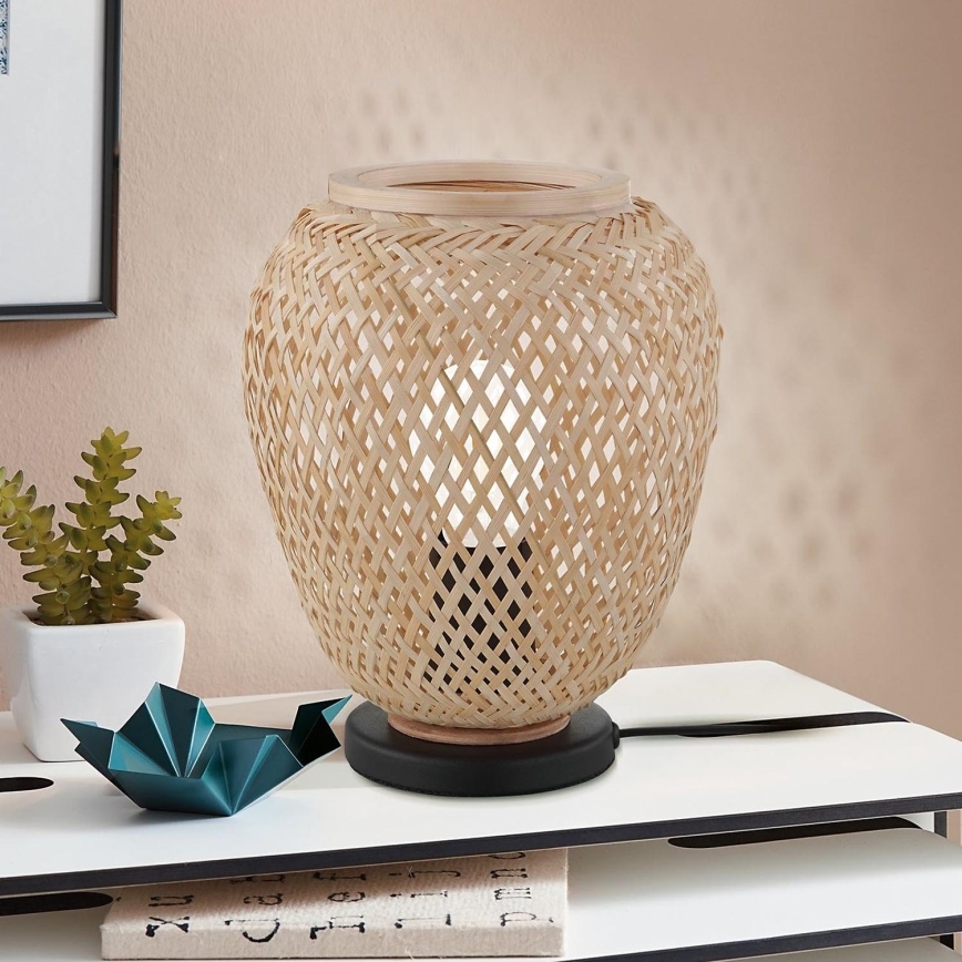 Eglo 55699 - Namizna svetilka DEMBLEBY 1xE27/40W/230V bež