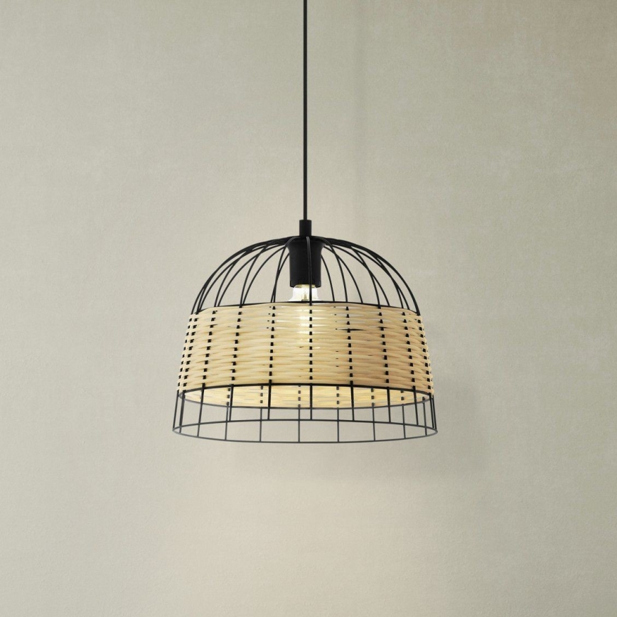 Eglo 55709 - Lestenec na vrvici ANWICK 1xE27/40W/230V ratan