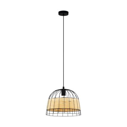Eglo 55709 - Lestenec na vrvici ANWICK 1xE27/40W/230V ratan