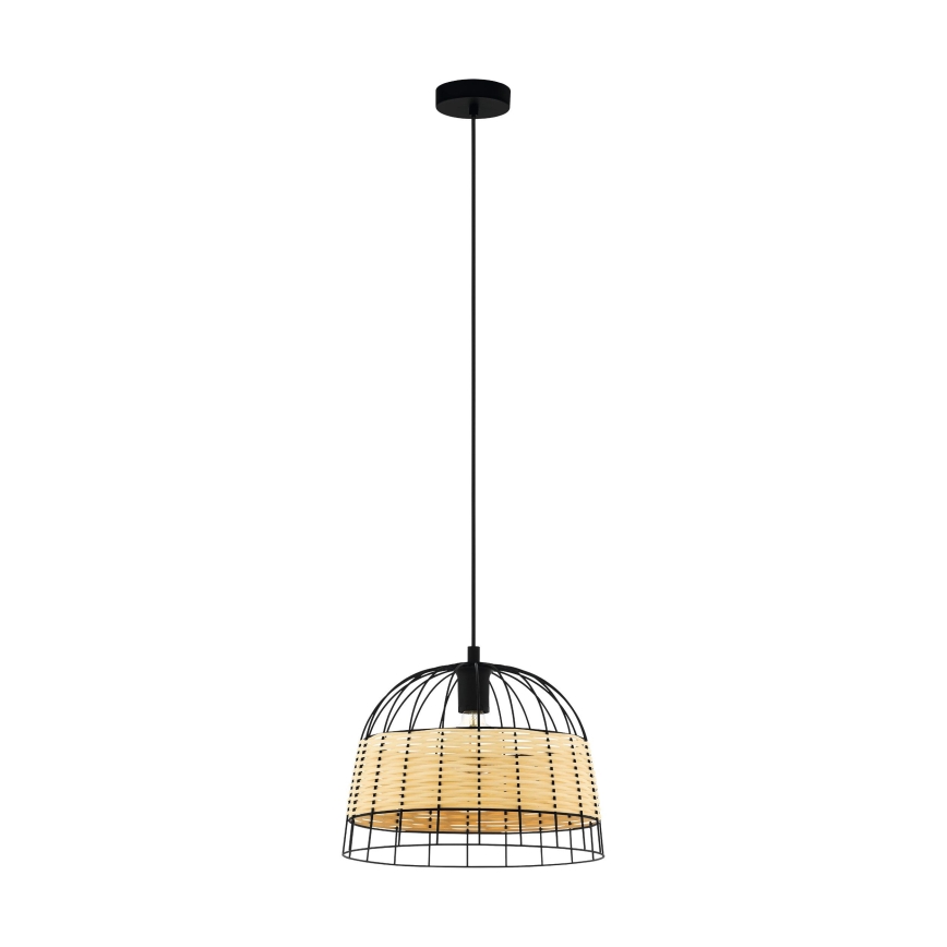 Eglo 55709 - Lestenec na vrvici ANWICK 1xE27/40W/230V ratan