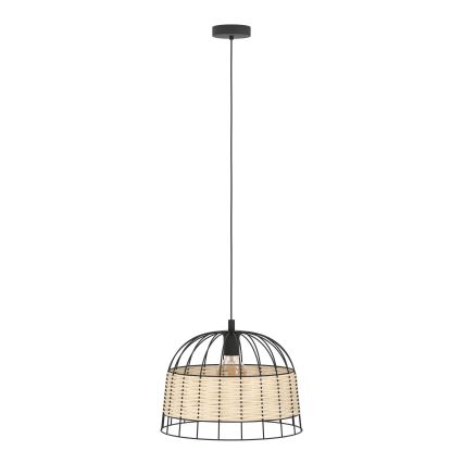 Eglo 55709 - Lestenec na vrvici ANWICK 1xE27/40W/230V ratan