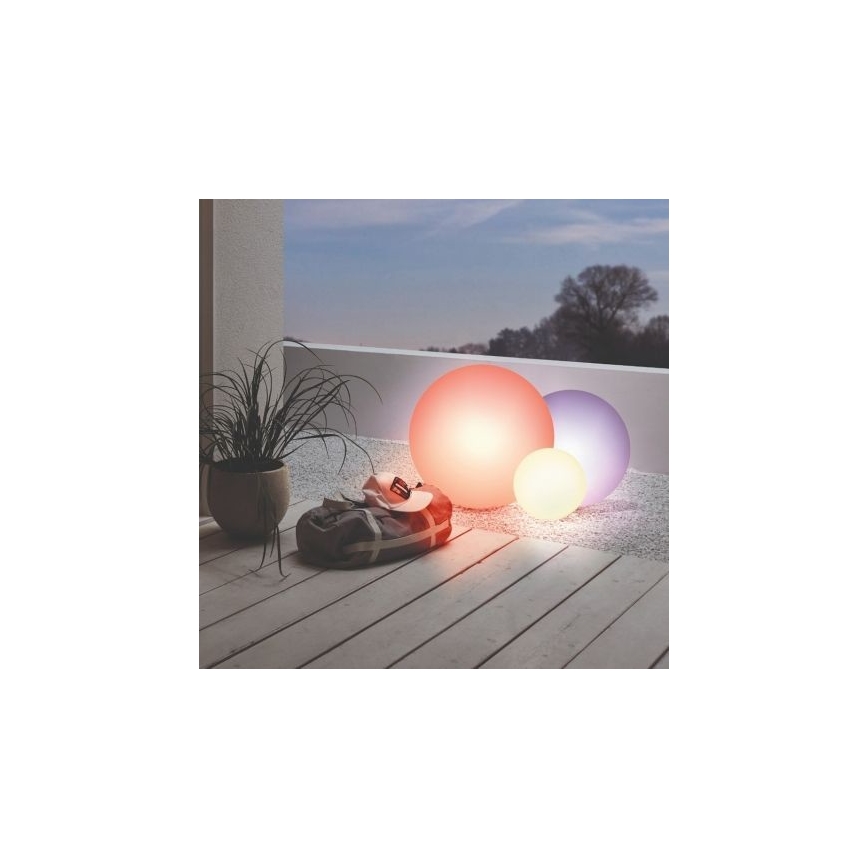 Eglo 55784 - LED RGBW Zunanja svetilka MONTEROLO-C 1xE27/9W/230V IP65 pr. 39 cm + Daljinski upravljalnik