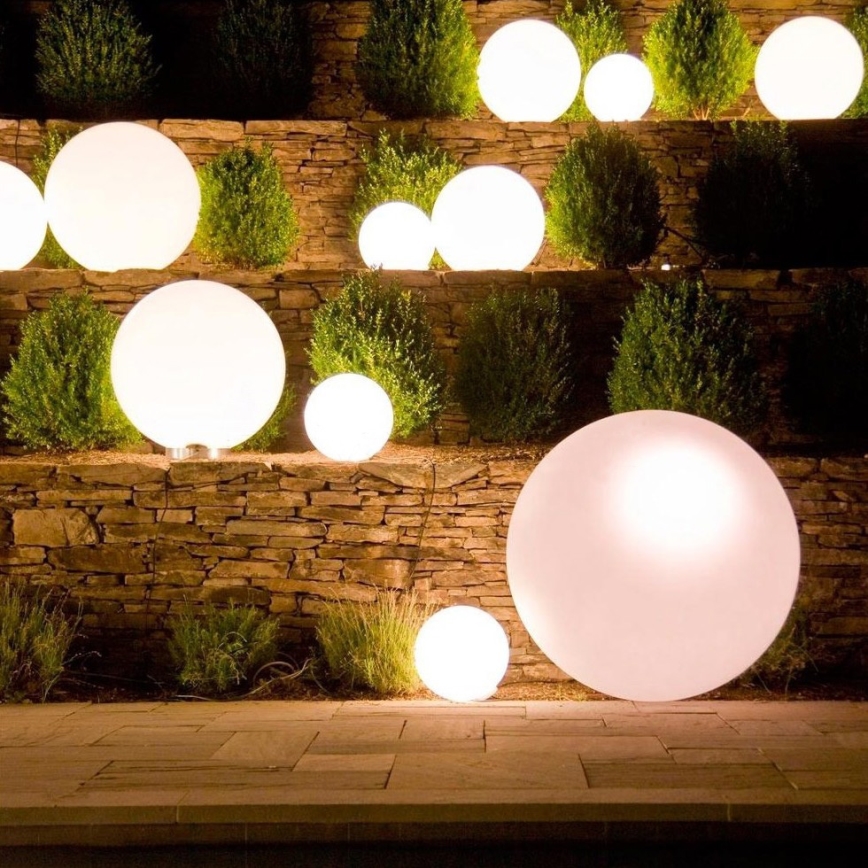 Eglo 55786 - LED RGBW Zunanja svetilka MONTEROLO-C 1xE27/9W/230V 2700-6500K IP65 pr. 30 cm + Daljinski upravljalnik