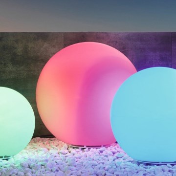 Eglo 55788 - LED RGBW Zunanja svetilka MONTEROLO-C 1xE27/9W/230V 2700-6500K IP65 pr. 50 cm + Daljinski upravljalnik