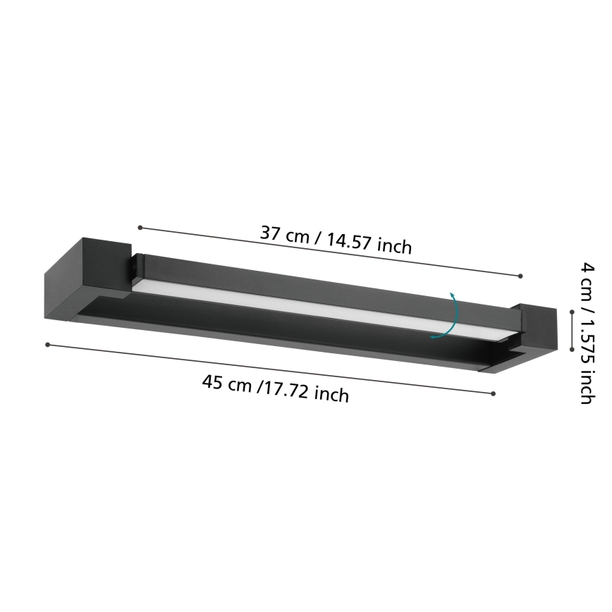 Eglo 56464 - LED Kopalniška luč za osvetlitev ogledala GEMILIANA LED/8,9W/230V 4000K 45 cm IP44