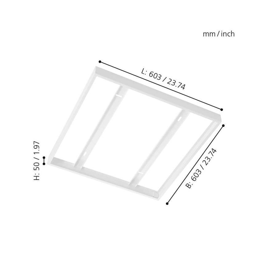 Eglo - Okvir za stropni panel 603x603mm