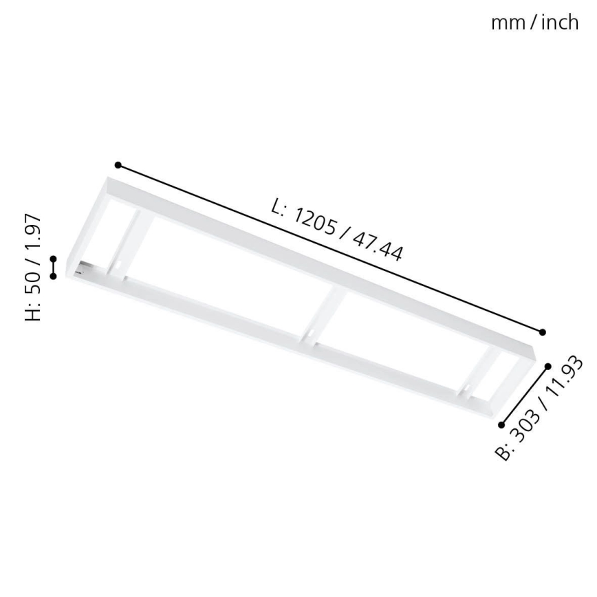 Eglo - Okvir za stropni panel 1205x303mm
