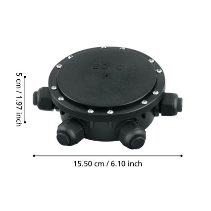 Eglo 61728 - Vodoodporna razvodna doza 6 izhodov CONNECTOR BOX 230V IP68