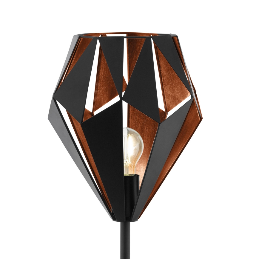 Eglo 62838 - Talna svetilka CARLTON PRO 1xE27/60W/230V črna