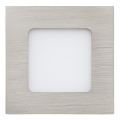 Eglo 64598 - LED Vgradna svetilka FUEVA 1 PRO LED/2,8W/230V 4000K 8,5x8,5 cm mat krom