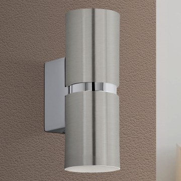 Eglo 64794 - LED Stenska svetilka PASSA PRO 2xGU10/3,3W/230V 3000K mat krom
