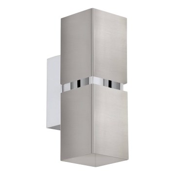 Eglo 64797 - LED Stenska svetilka PASSA PRO 2xGU10/3,3W/230V 3000K mat krom