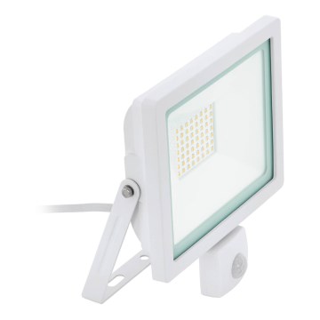 Eglo 64874 - LED Reflektor s senzorjem FILETTI LED/10W/230V 3000K IP44 bela
