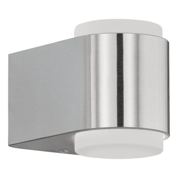 Eglo 65054 - LED Zunanja stenska svetilka BRIONES PRO 2xLED/3W/230V IP44 sijajni krom