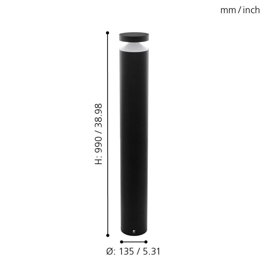 Eglo 65058 - LED Zunanja svetilka MELZO PRO LED/11W/230V 3000K IP65 črna