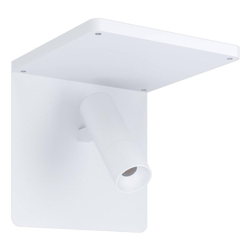 Eglo 67562 - LED Stenska svetilka s polico CIGLIE LED/8,1W/230V bela