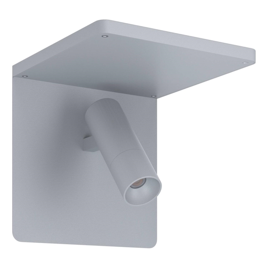 Eglo 67564 - LED Stenska svetilka s polico CIGLIE LED/8,1W/230V siva