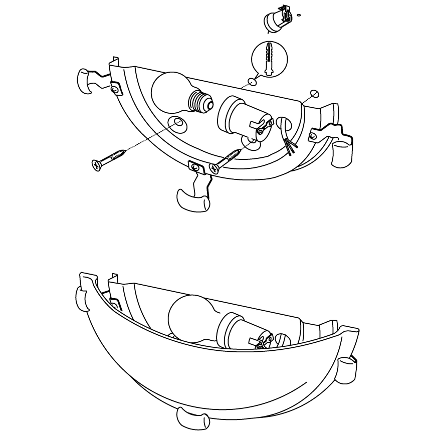 Eglo - Stensko svetilo 1xE27/60W/230V alabastrno steklo