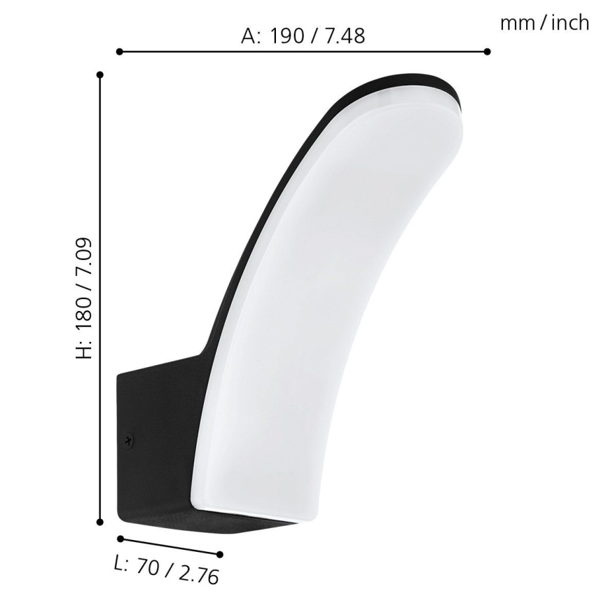 Eglo 74021 - LED Zunanja stenska svetilka LACONELLA LED/11,5W/230V 4000K IP44