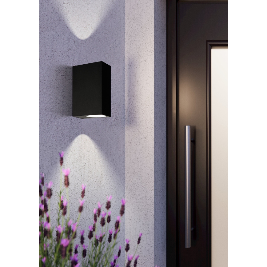 Eglo 74023 - Zunanja stenska svetilka SCOGLIERA 2xGU10/5W/230V IP44