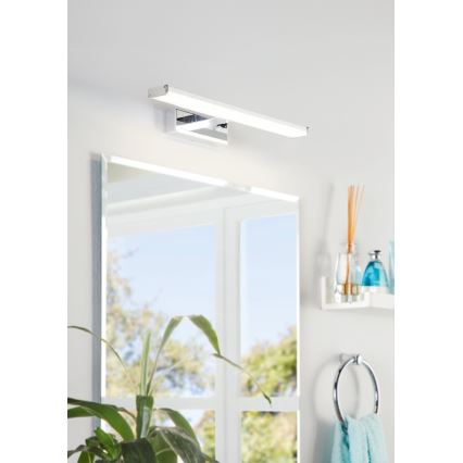 Eglo 74051 - LED Kopalniška luč za osvetlitev ogledala GALENZANA LED/7,4W/230V 4000K 40 cm IP44 sijajni krom