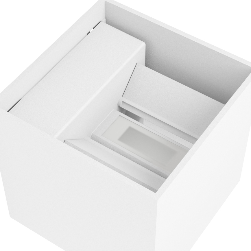 Eglo - zatemnjevalna LED zunanja polnilna stenska svetilka s senzorjem gibanja in senzorjem za temo LED/2,2W/5V IP44 bela