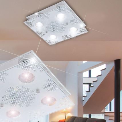 Eglo 75234 - LED stropna svetilka TONEON 4xGU10-LED/3W/230V