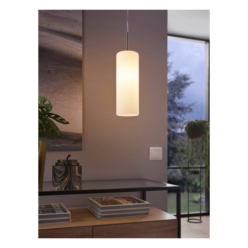 Eglo 75251 - LED RGB Zatemnitveni lestenec na vrvici ELLUNO-C E27/7,5W/230V + Daljinski upravljalnik