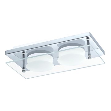 Eglo 75327 - stropna LED svetilka ABIOLA 2xLED/6W/230V sijajni krom