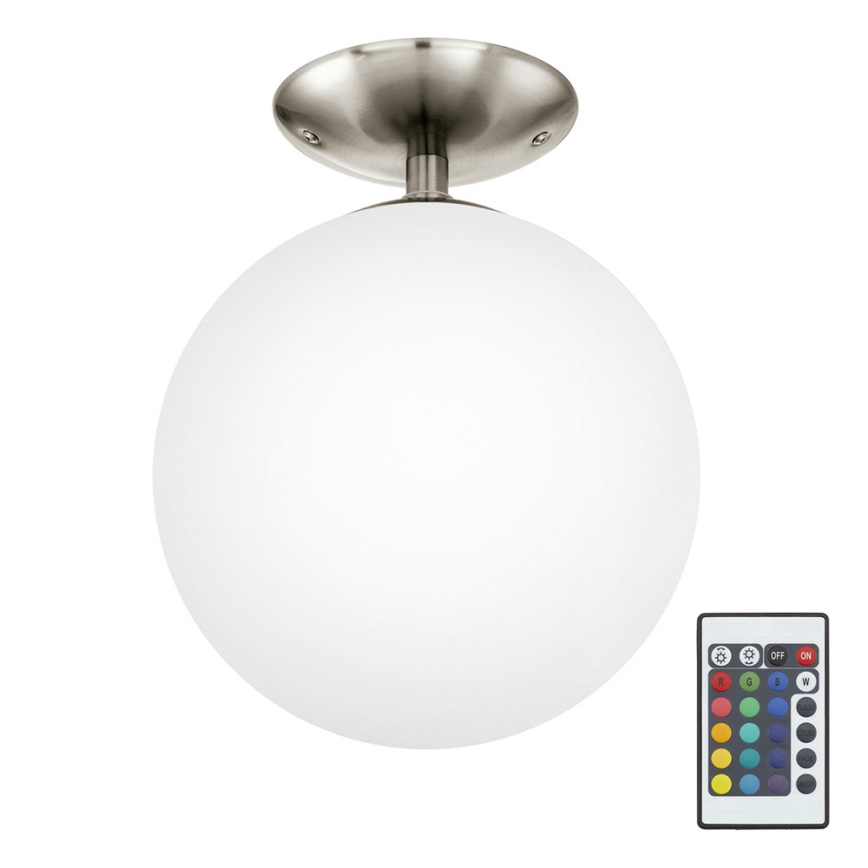 Eglo 75358 - RGBW Zatemnitvena stropna svetilka RONDO-C 1xE27/7,5W/23V pr. 25 cm + Daljinski upravljalnik