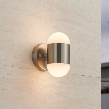 Eglo 75392 - LED zunanja stenska svetilka MEROLA 2xLED/3,7W/230V IP44 mat krom