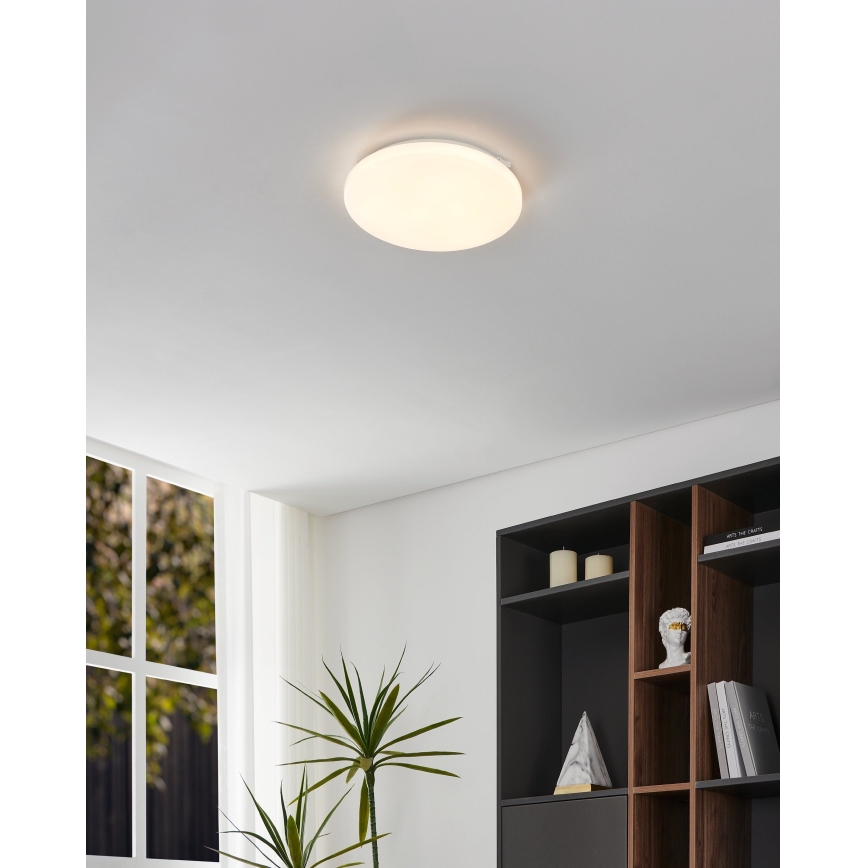 Eglo - LED Stropna svetilka s senzorjem gibanja LED/15,5W/230V 3000K pr. 33 cm bela