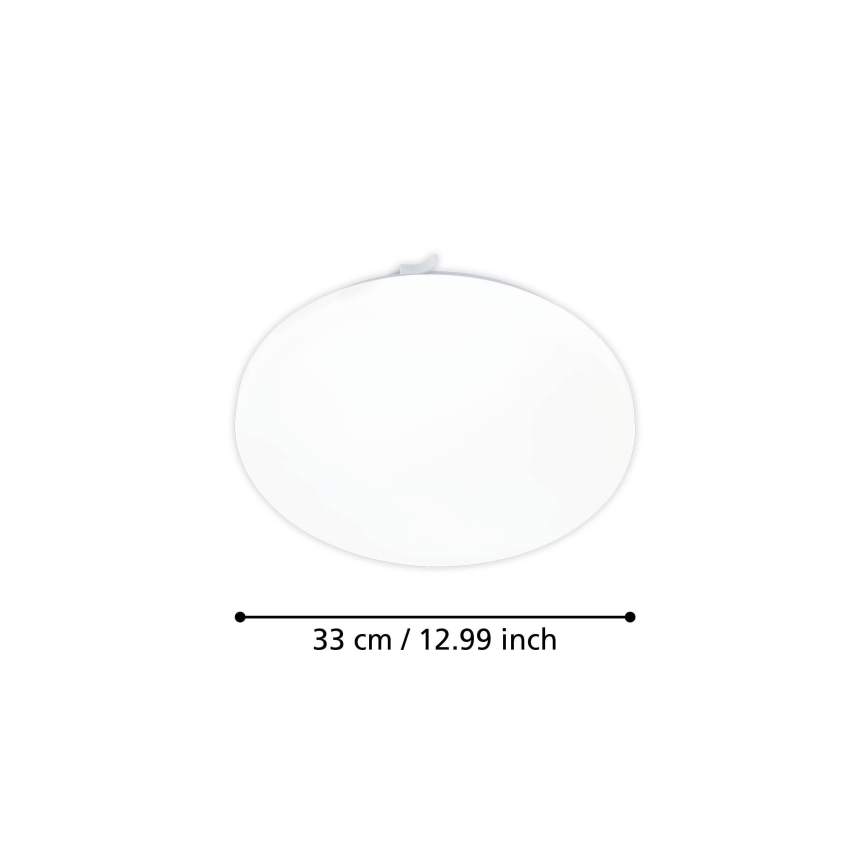 Eglo - LED Stropna svetilka s senzorjem gibanja LED/15,5W/230V 3000K pr. 33 cm bela
