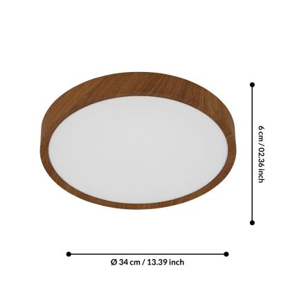 Eglo - LED Stropna svetilka LED/14,6W/230V