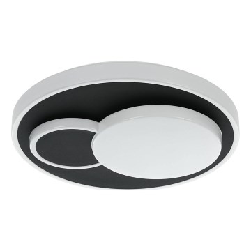 Eglo 75665 - LED Stropna svetilka LEPRESO LED/19,5W/230V pr. 38,5 cm črna