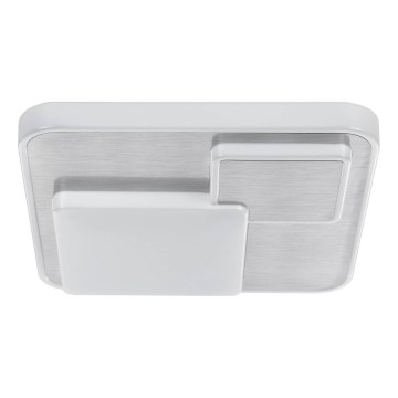 Eglo 75666 - LED Stropna svetilka LEPRESO LED/19,5W/230V 38,5x38,5 cm mat krom