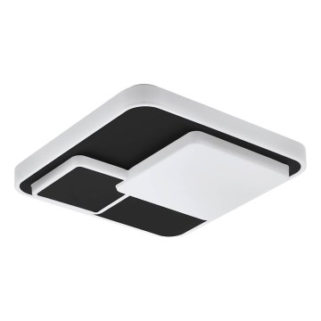 Eglo 75667 - LED Stropna svetilka LEPRESO LED/19,5W/230V 38,5x38,5 cm črna