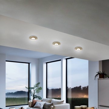 Eglo 75765 - SET 3x LED Vgradna svetilka ZUJAR LED/3,4W/230V mat krom
