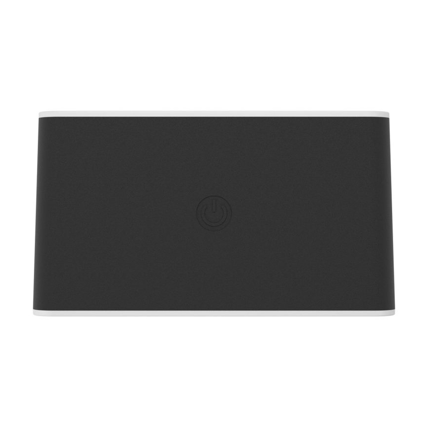 Eglo - LED zatemnjiva polnilna zunanja stenska svetilka na dotik LED/5W/5V 2000 mAh 3000/4000/6500K IP44 črna