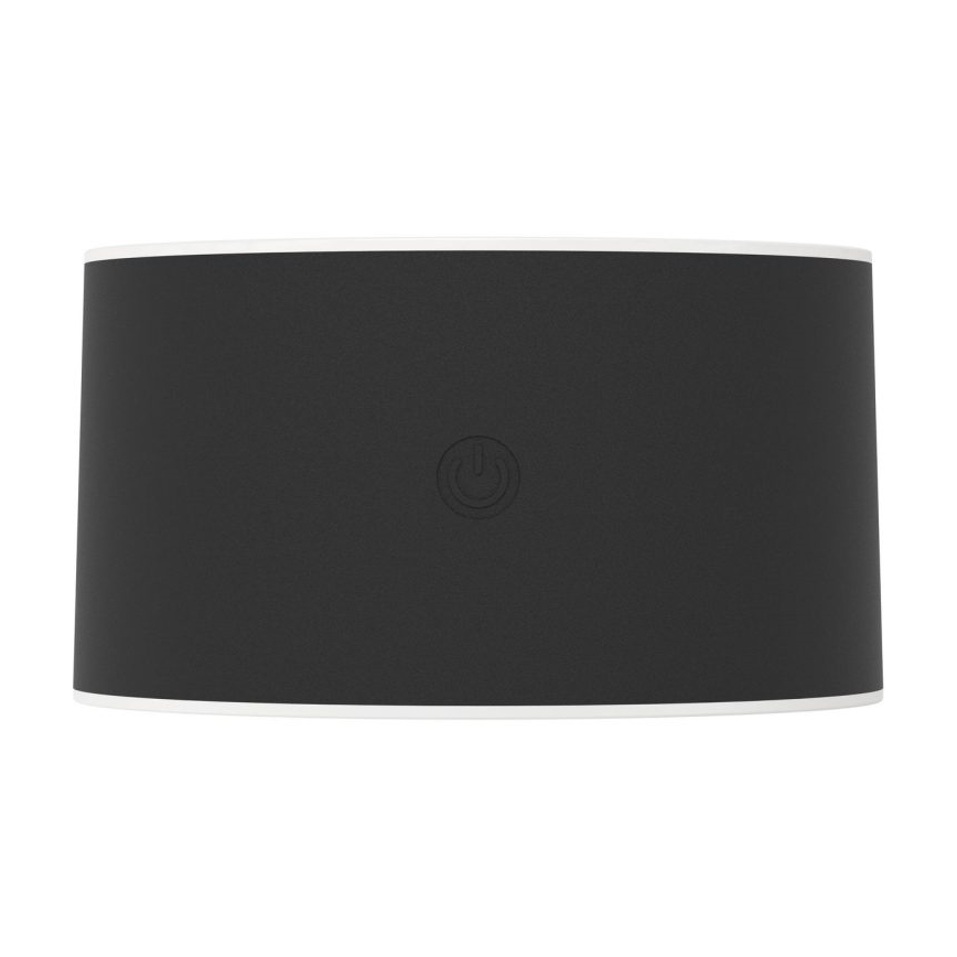 Eglo - LED zatemnjiva polnilna stenska svetilka za zunanjo uporabo z vklopom na dotik, LED/5W/5V 2000 mAh 3000/4000/6500K IP44 črna