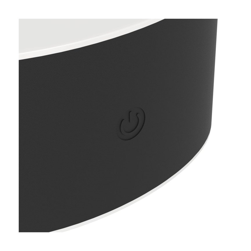 Eglo - LED zatemnjiva polnilna stenska svetilka za zunanjo uporabo z vklopom na dotik, LED/5W/5V 2000 mAh 3000/4000/6500K IP44 črna