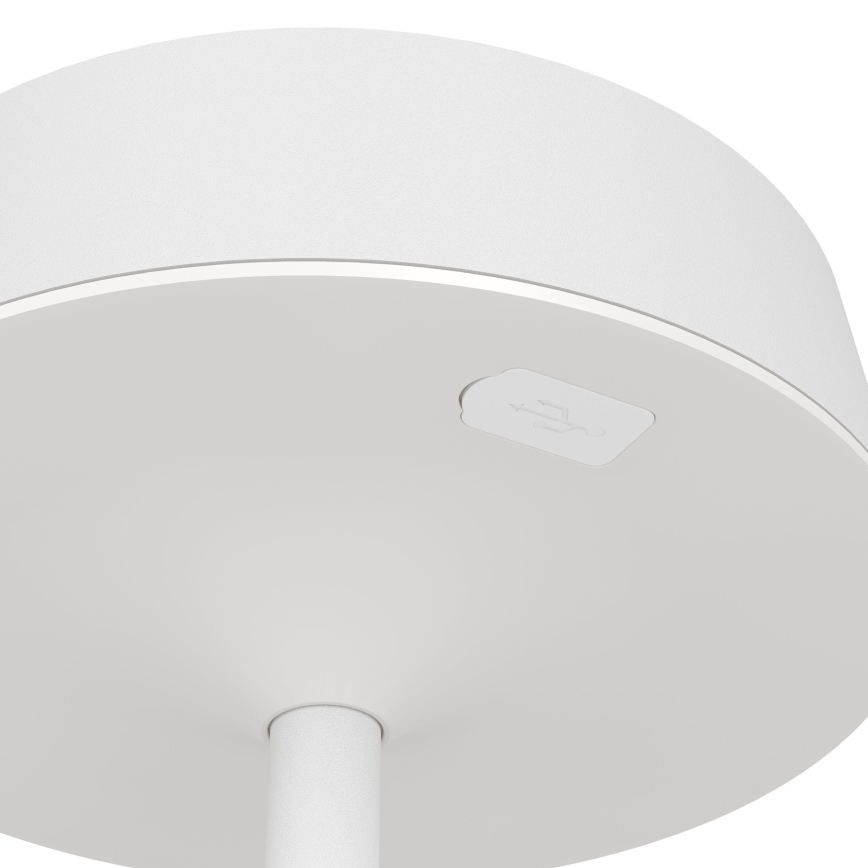 Eglo - LED zatemnjiva solarno-polnilna dotikna namizna svetilka LED/3W/5V 3000-6000K 1800 mAh IP44 bela