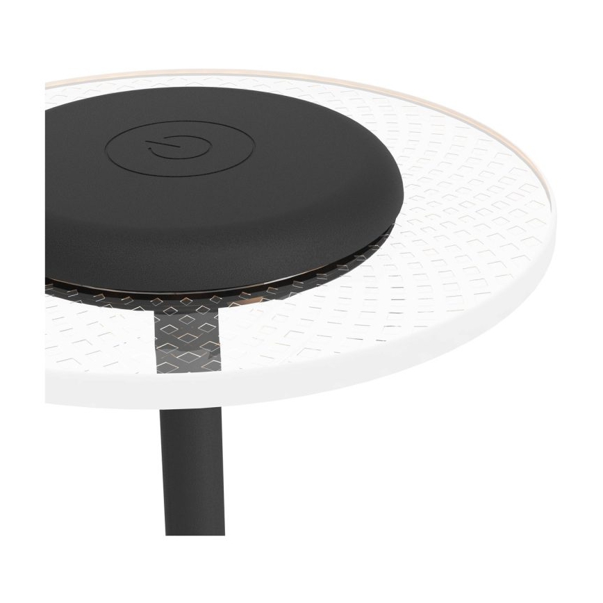 Eglo - LED RGBW zatemnjevalna polnilna namizna svetilka na dotik, LED/5V, 2000 mAh, črna