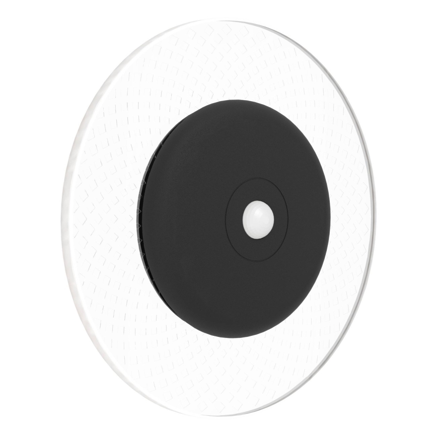 Eglo - LED RGBW polnilna stenska svetilka z možnostjo zatemnitve, s senzorjem gibanja in mraka LED/5V 2000 mAh črna + daljinski upravljalnik